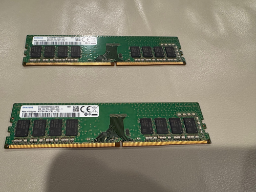 Lot of 2 Samsung 8GB 2666MHz DDR4 PC4-2666V-UA2-11 1Rx8 Memory M378A1K43CB2-CTD
