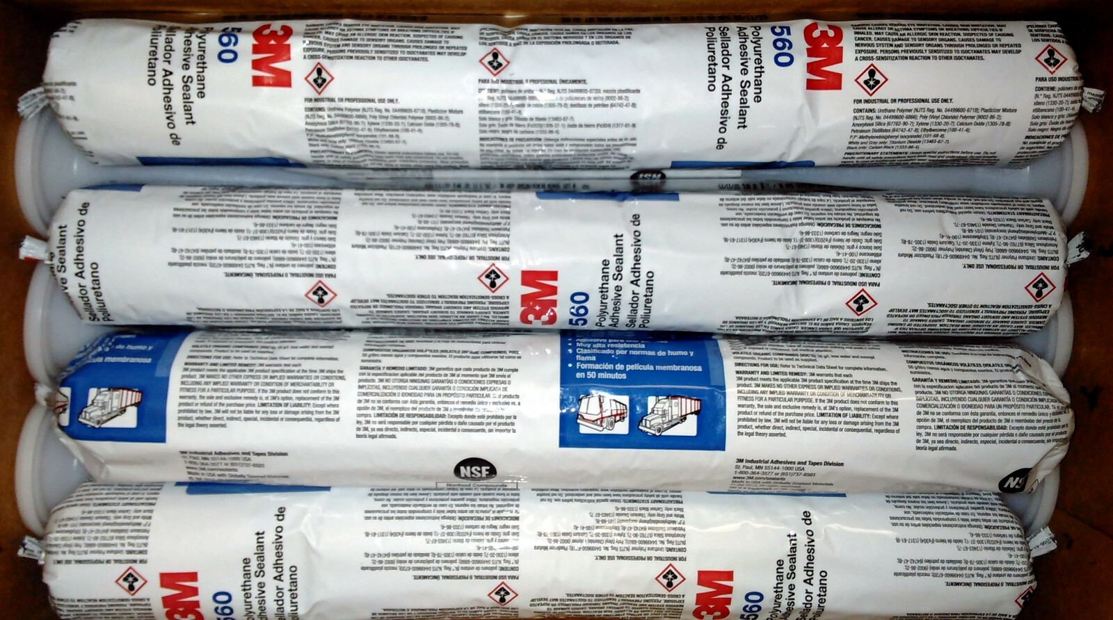 3M Polyurethane Adhesive Sealant 560 Black, 600 mL Sausage, 12 per Case