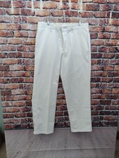 Red Kap Mens White Work Pants Size 36x32