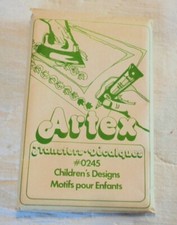 Vintage Artex #0245 Childrens designs iron on transfers. NIB