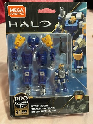 Mega Construx HALO Skyfire Exosuit w/ H4 Marine GLB72 Minifig - Pro Builders