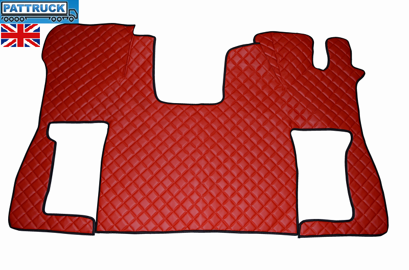 ECO LEATHER FLOOR MAT RED FIT SCANIA S NEW GENERATION SWIVEL