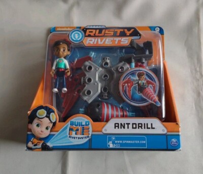 Rusty Nieten Build Me Amant Bohrer Spielzeug Feder Cartoon Nickelodeon Factory Sealed B5-10