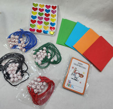 20-Pcs Baseball Bracelets Happy Valentines Day Gift Ideas, Black/Red/Blue/Green