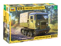 Stz-5 Soviet Artillery Tractor 1:3 5 Kunststoff Modell Kit Zvezda