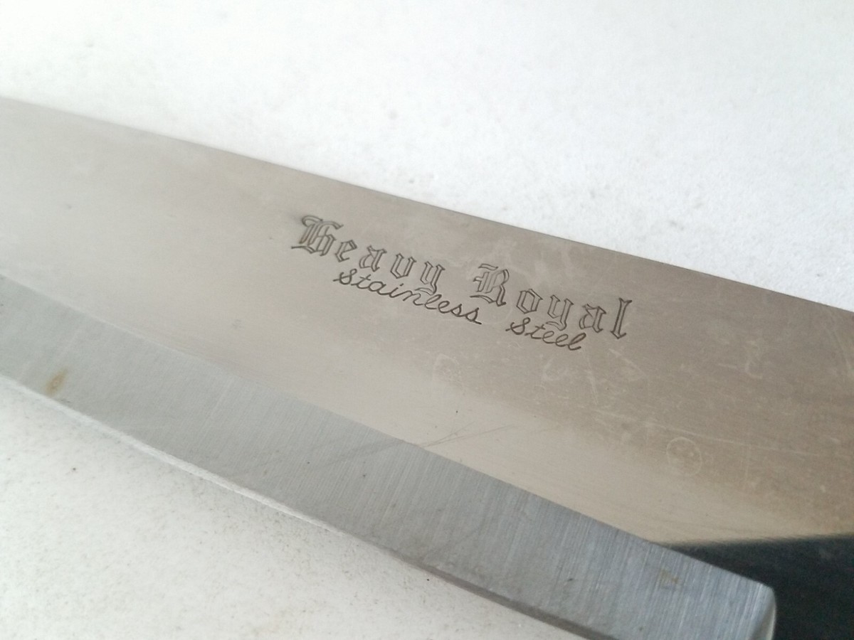Heavy Royal Chef Knife Stainless Wood Handle | eBay Heavy Royal Chef Knife Stainless Wood Handle | eBay