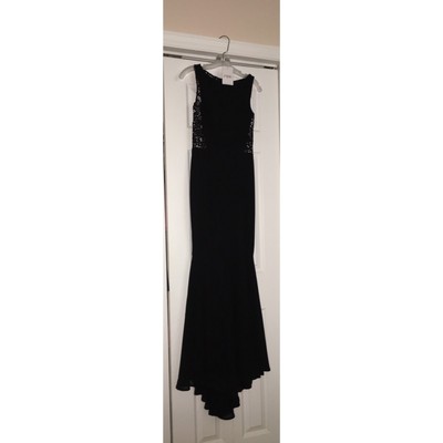asos black prom dress