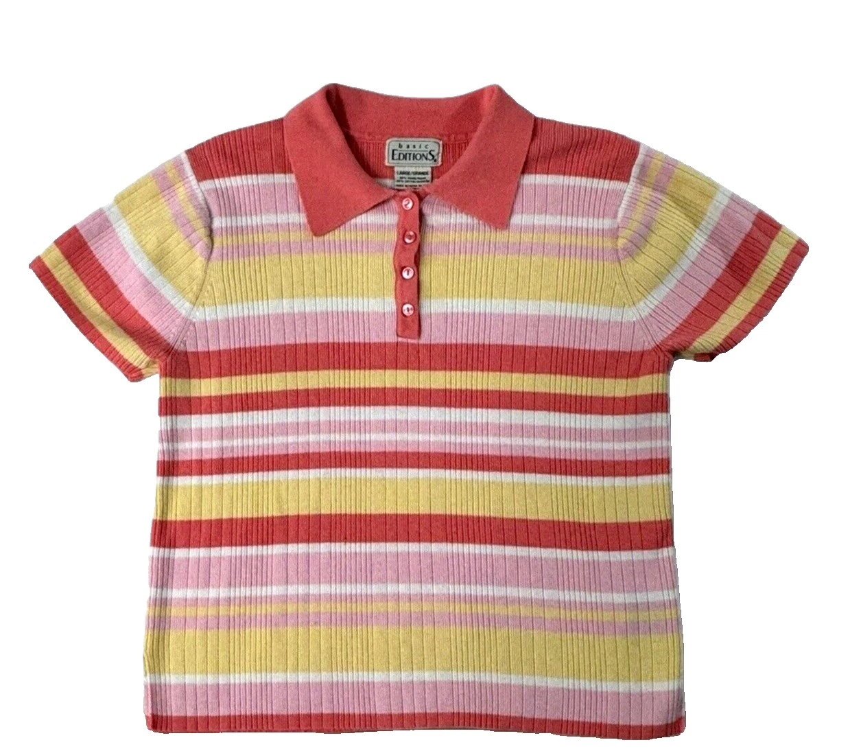 Suéteres femininos listrados Basic Editions