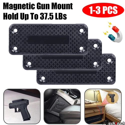 1-3 PIEZAS Pistola Montaje Magnético Soporte Funda Pistola Oculta Coche Escritorio Cama - Imagen 2 de 14