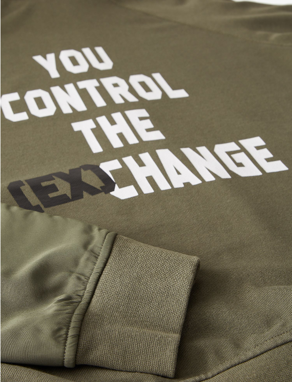 $150 Armani Exchange Men's, Recycled-Cotton Hooded
