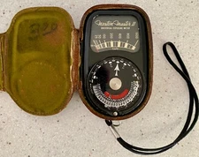 Weston Master II Model 735 Universal Exposure Meter with Original Leather Case