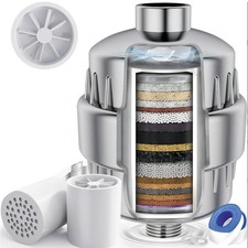 15-Stage High Output Shower Water Filter, Removes Chlorine  Heavy Metals