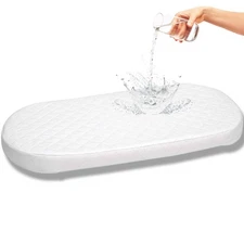 First Essentials Baby Bassinet Cradle Mattress OVAL *12 SIZES* Foam Waterproof