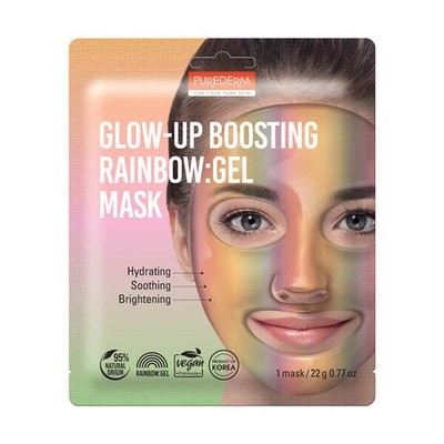 PUREDERM Glow-up Rainbow Gel Gesichtsmaske 22g