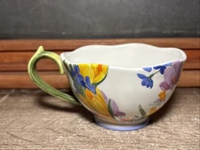 2007 Harry & David Coffee Mug Tea Cup Floral Shape Figure Handle Colorful