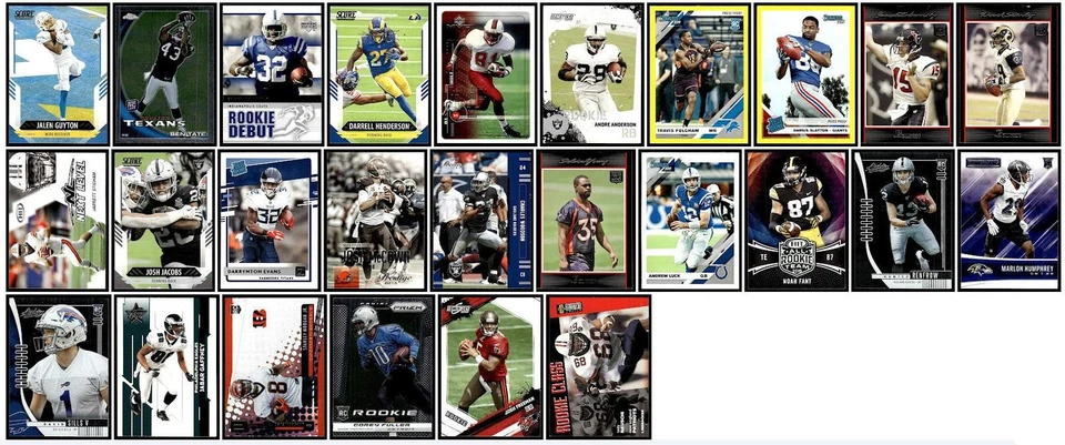 Lote mixto de 106 tarjetas deportivas de fútbol americano 1989-2022 Detroit Lions Denver Broncos Foto 3 de 3