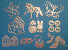 Various Metal Craft Dies / Card Cutting Dies 99p P&P Animals Flowers Die Cutters