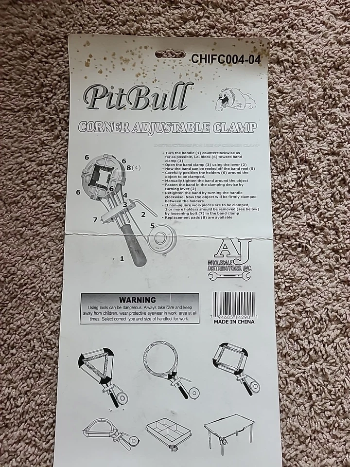 Pitbull Adjustable Corner Clamp Band Vise Tool 67x67mm To 915x915mm Or 2" To 3ft - Image 4 of 4