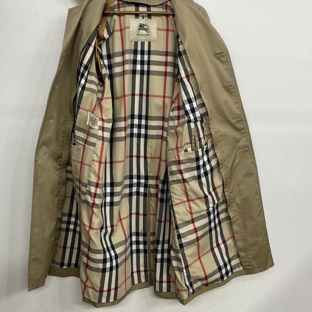 Burberry Balmacaan Coat Outerwear With Check Pattern Beige Size 48 For Men thumbnail 22