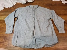 Vintage Levi s Shirt Size S/M Blue Striped Long Sleeve Button up