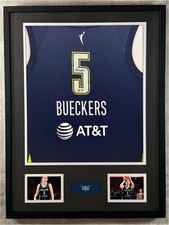 Paige Bueckers Signed Jersey Framed W/ Beckett BAS COA Dallas Wings Navy Auto
