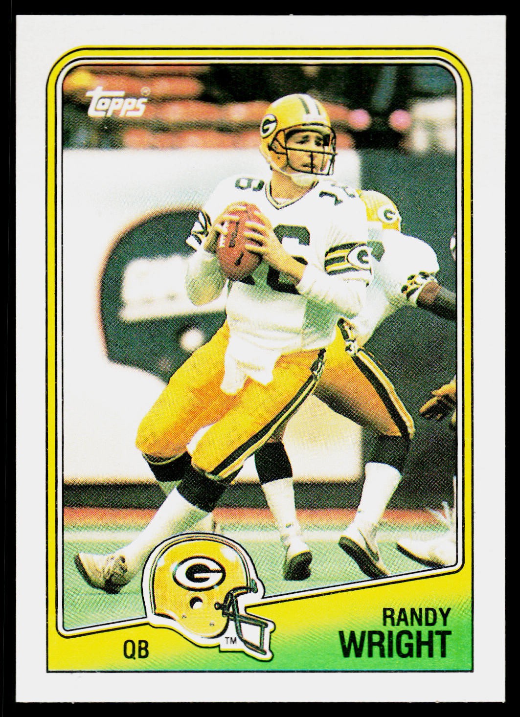 Randy Wright, 1988 Topps, #315, Green Bay Packers,