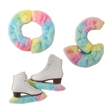 Girls Ice Skating Blade Covers for Figure Skates Guards Long Fleece Skating S...