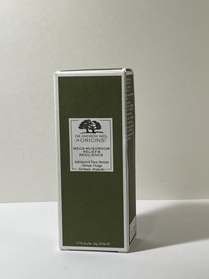 Origins mega mushroom relief & resiliece advanced face serum 1.7oz/50ml NIB