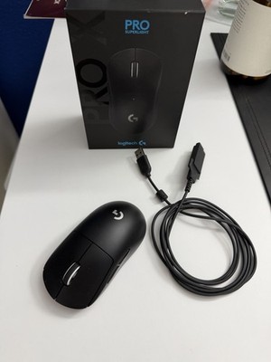 Logitech G Pro X Superlight Wireless Gaming Maus Schwarz + OVP & Zubehör
