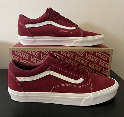VANS Old Skool Men s Sneakers Suede Bordeaux VN000E9TBRD Size 11 BNIB