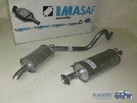 Imasaf Auspuffset Mitteltopf + Endtopf für Landrover Discovery 2.5 TDI 1990-1994
