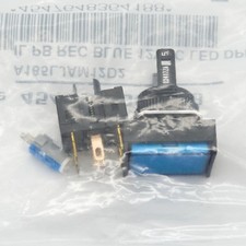 Omron A165L-JAM-12D-2 Blue Illuminated 12V DPDT Pushbutton Switch