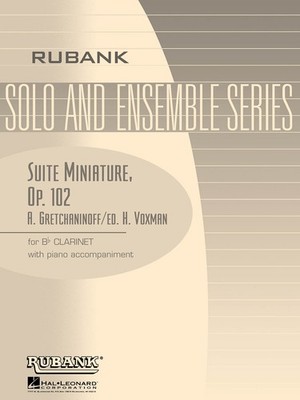 Gretchaninoff Suite Miniature Op 145 Bb Clarinet & Piano Sheet Music Rubank Book