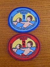 Vintage International STA Swimming Pool Rescue Water Safety Award Patches