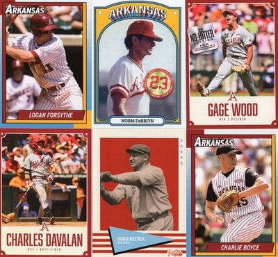 Arkansas Razorbacks 2026 Limited Edition SGA Promo Baseball Cards - You Pick!