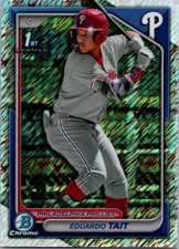 2024 Bowman Chrome Eduardo Tait #BCP-164 Aqua Wave Refractor