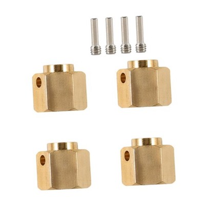 4 Stück Rad Sechskant verlängert Adapter Upgrade Messing Gegengewicht verlängert