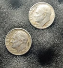 1964-D 10C Roosevelt Silver Dimes - Lot Of 2 - Circulated - 90% Silver