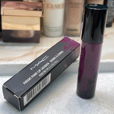 MAC ~  596 VINYL UNDERGROUND  Patent Paint Lip Lacquer ~ Full Size 3 g ~ NIB
