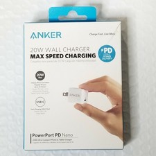 Anker PowerPort PD Nano 20W USB C Wall Charger Max Speed Charging