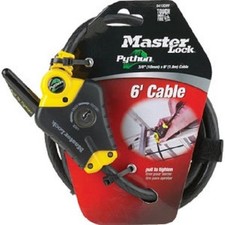  1 -Master Lock Python 6 Ft. x 3/8 In. Adjustable Locking Cable 8413XDPF