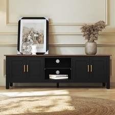 63 Inch TV Stand for TVs Up to 75" Farmhouse Entertainment Center for LivingRoom