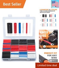 Heat Shrink Tubing Kit 275 PCS - 3:1 Ratio Adhesive Lined, Wire Shrink Wrap T...