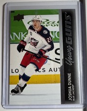 2021-22 Upper Deck Series 1 Young Guns Rookie JOSHUA DUNNE #218 Blue Jackets RC