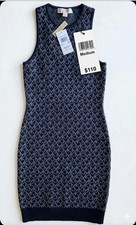 Michael Kors MK Logo Jacquard Tank Dress Size: Size Medium