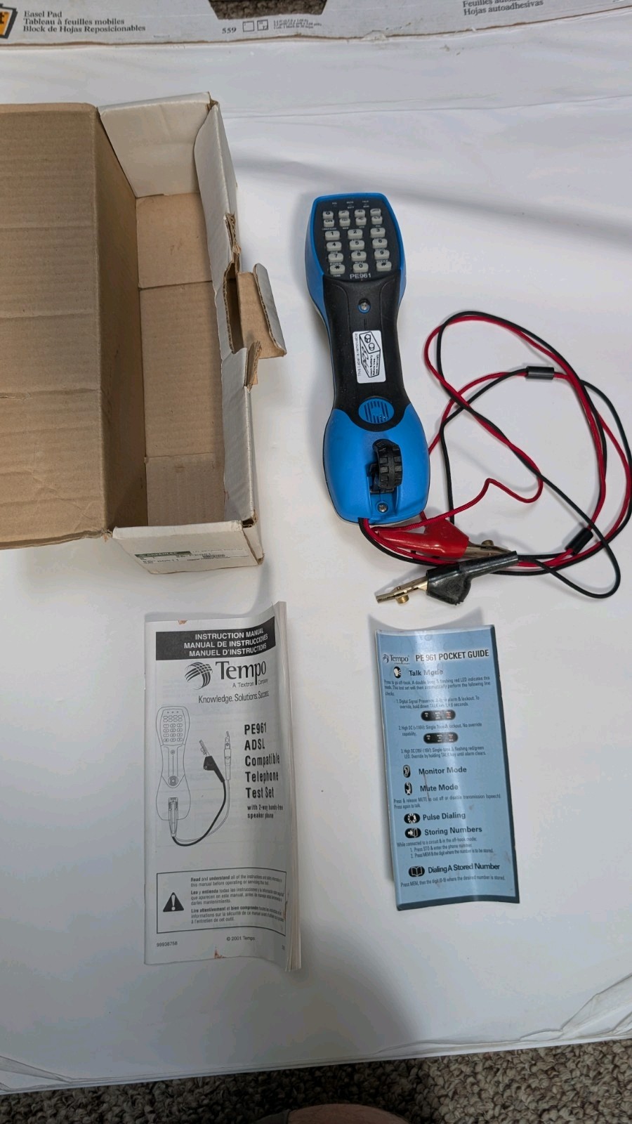 Greenlee Tempo PE961 ADSL Compatible Telephone Test Set New Shipped Without Batt
