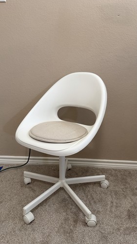 IKEA ÖRFJÄLL Children's Desk Chair, White/Vissle Beige