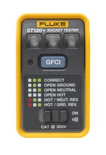 Fluke ST120+ GFCI Socket Tester w/ Audible Beeper, Circuit Breaker Finder