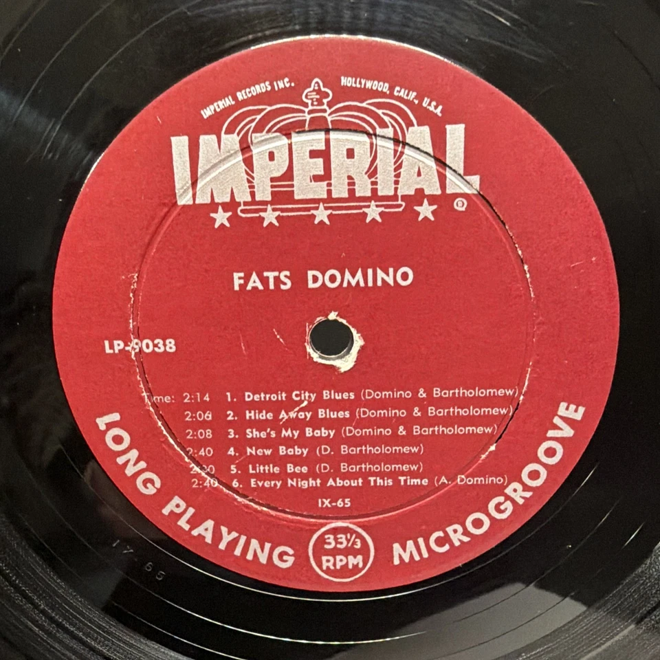 Fats Domino – Here Stands Fats Domino - Imperial LP 9038 - MONO - VG - Image 4 of 4