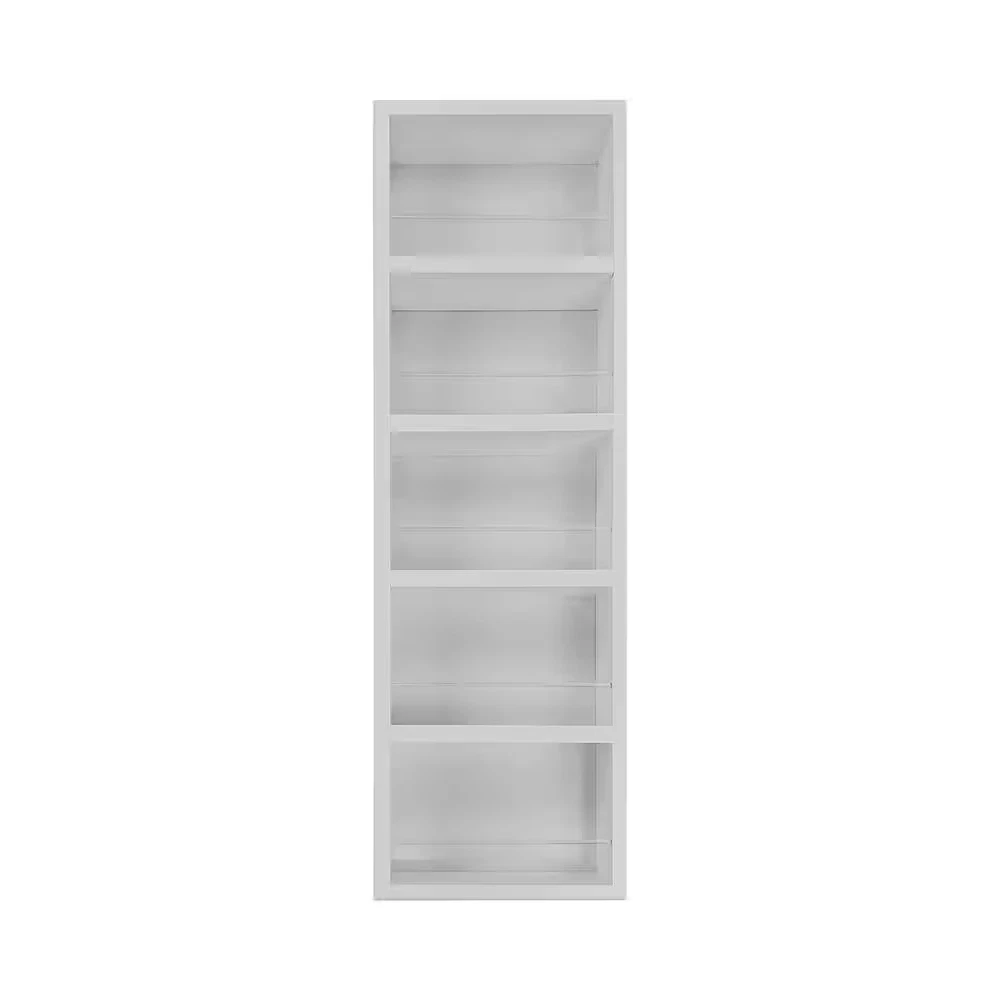 3.5 In. X 11 In. X 35 In. Malibu White Enamel Wood Spice Rack